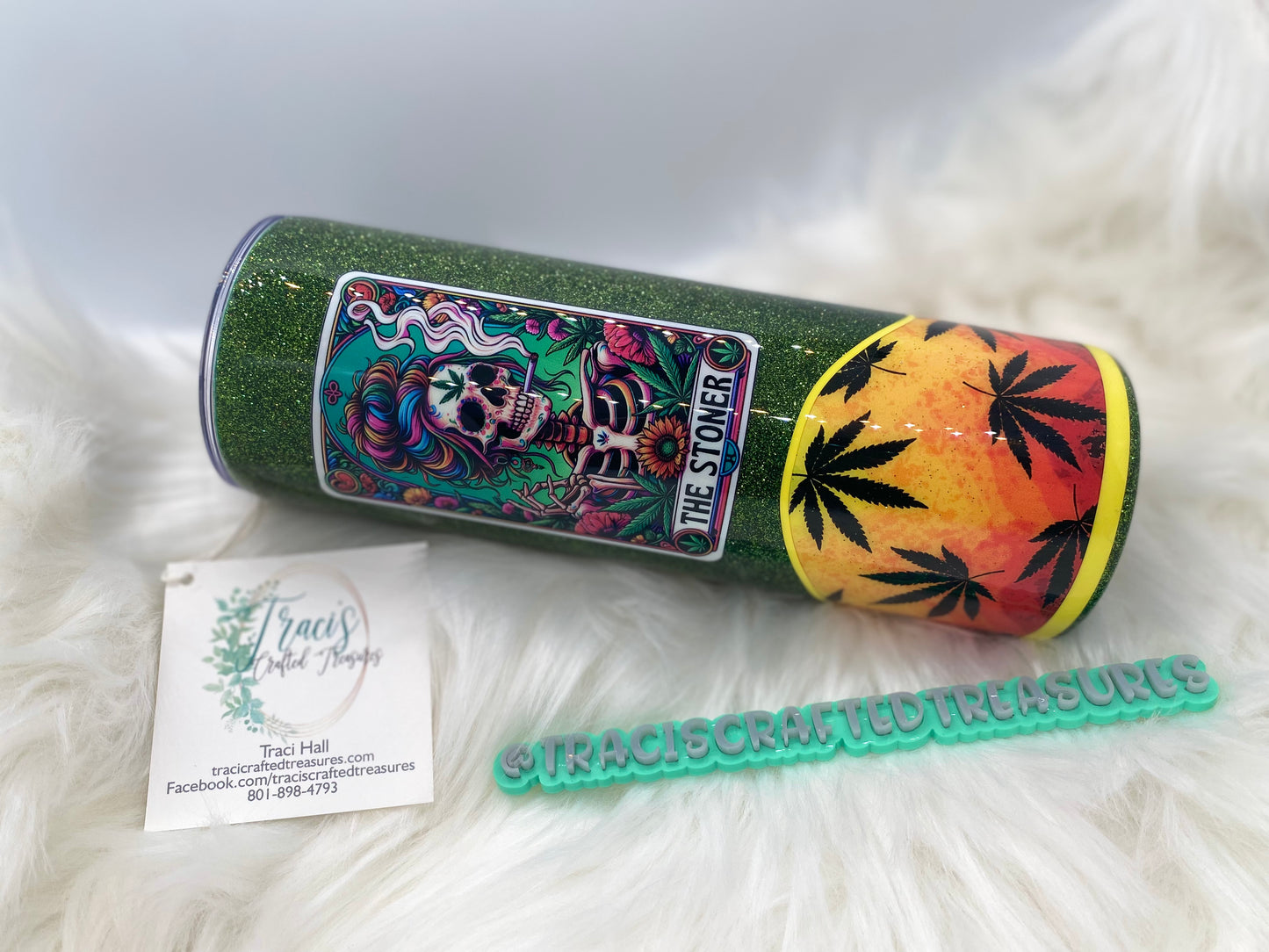 Tarot Stoner 20oz Glitter Tumbler