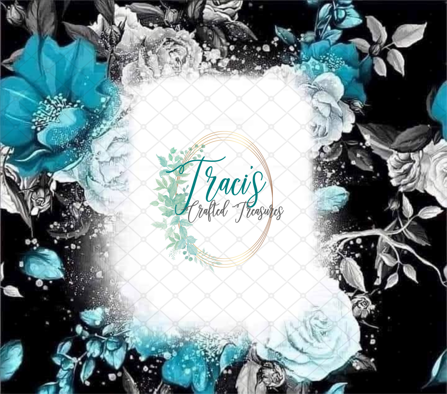 Teal Floral Bleach (Add an image)