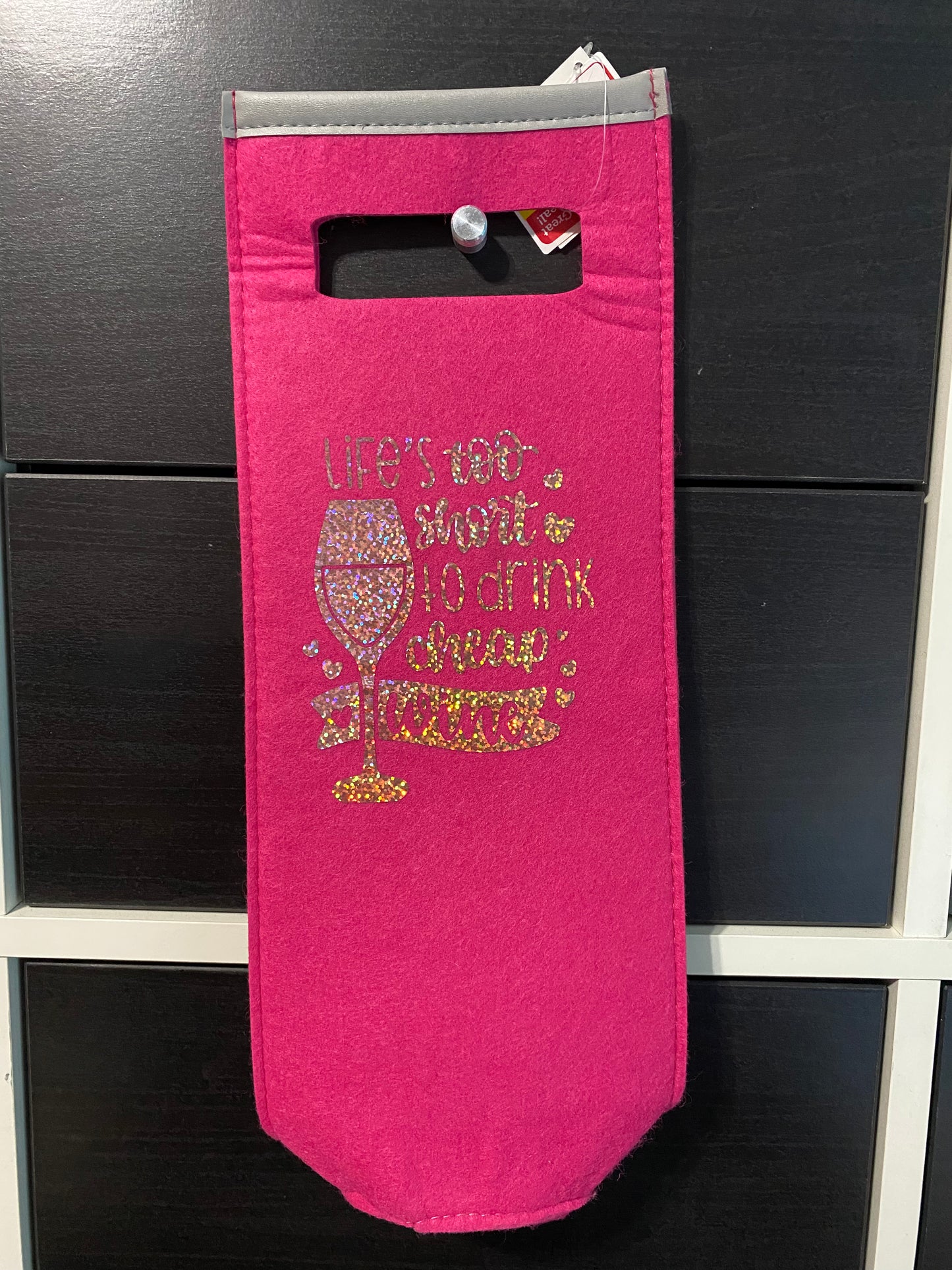 Wine bottle gift bag