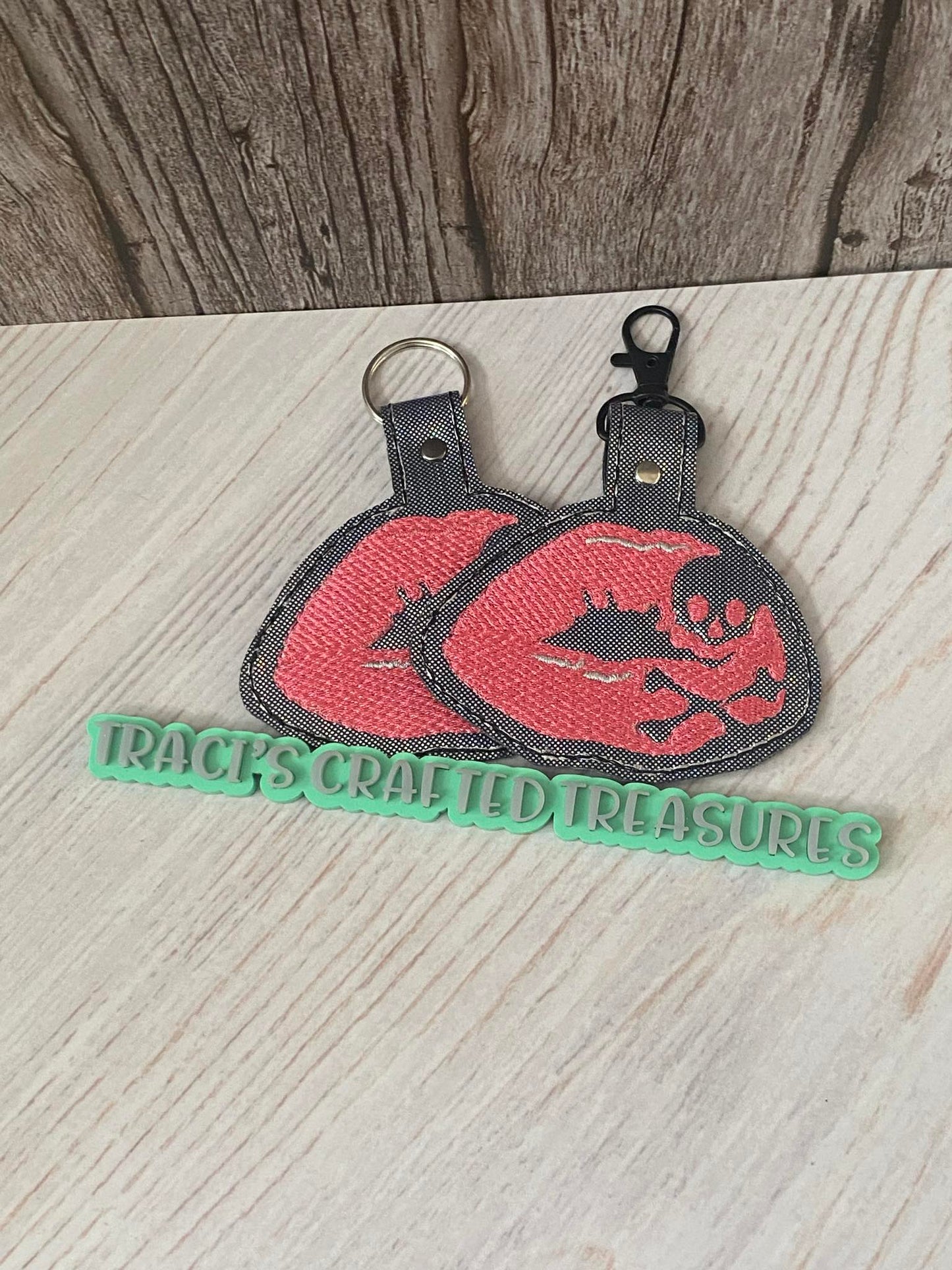 Poison Lips Keychain/Bag Tag