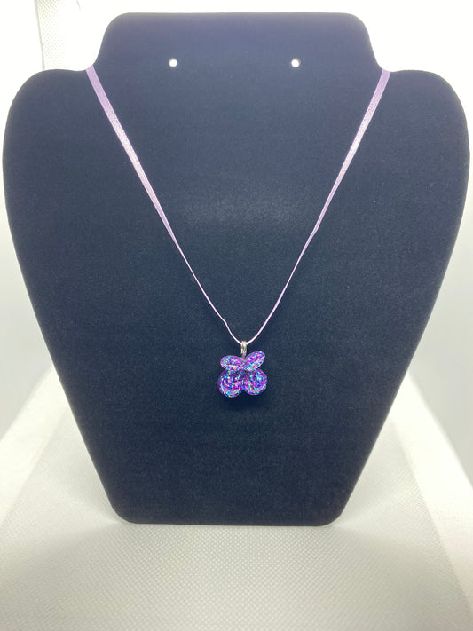 Purple Cherry Necklace