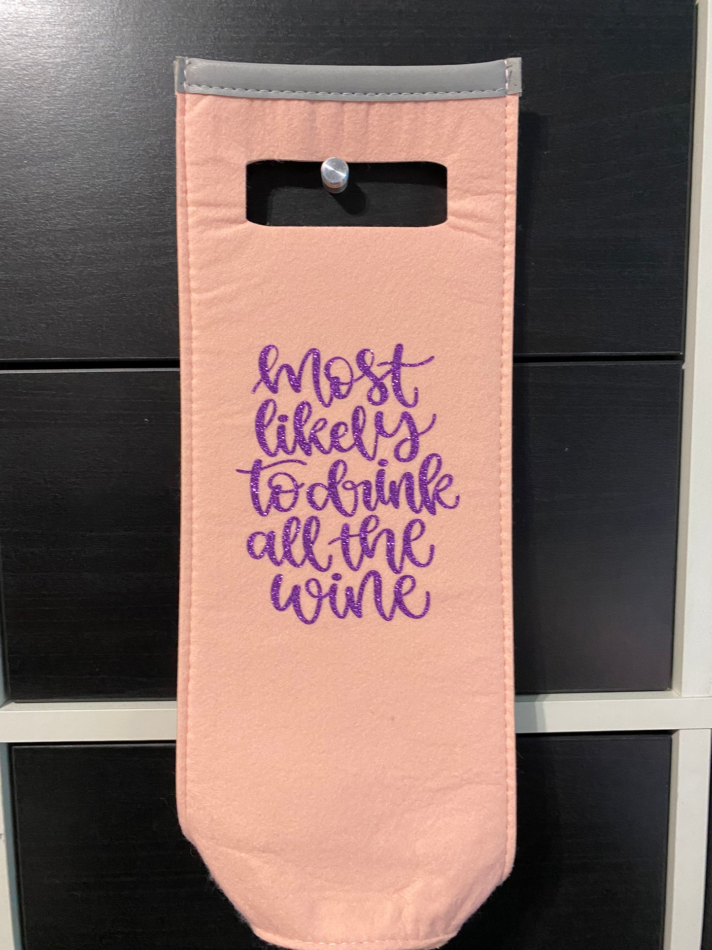 Wine bottle gift bag