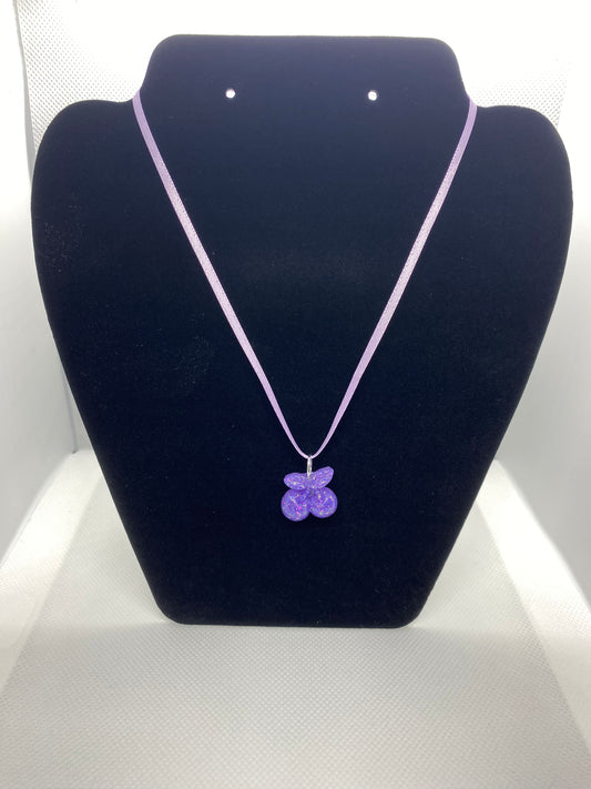 Light Purple Cherry Necklace